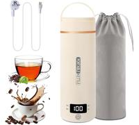 Hervidor de agua de viaje pequeño de 500 ml, hervidor de agua pequeño de acero inoxidable 316, mini hervidor de agua para viaje, calentamiento rápido, hervidor de viaje para té, café y leche de bebé