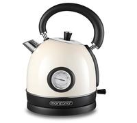 Hervidor de agua diseño retro 1,8L Crema