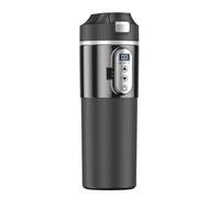 Hervidor de agua eléctrico con pantalla LED para coche, acero inoxidable 304, diseño a prueba de fugas, calentamiento rápido de agua caliente para café, portátil, camión, caldera de agua eléctrica