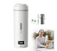 Hervidor de agua eléctrico de viaje pequeño de 500 ml, de viaje, rápido y pequeño, hervidor de agua de cocina, mini hervidor de agua portátil, acero inoxidable 316, cierre automático, para té, café