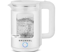 Grunkel HV-18CWPBL, Hervidor Eléctrico de Agua 1,8 L, 1500W, Apagado Automático (Blanco)