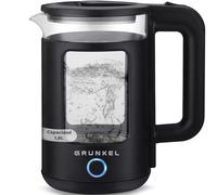 Grunkel HV-18CWPBL, Hervidor Eléctrico de Agua 1,8 L, 1500W, Apagado Automático (Negro)
