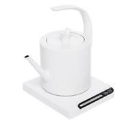 Hervidor de agua eléctrico inteligente, 1 L, con control de 7 tempos y base, 1000 W, hervidor eléctrico de cuello de cisne, para oficinas, hoteles, apartamentos, color blanco