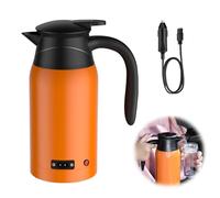 Hervidor de agua eléctrico portátil, 12 V, de acero inoxidable con ajuste de temperatura, para coche y camiones