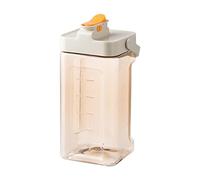 Hervidor de agua fría, jarra reutilizable con junta de 3.5l de gran capacidad, dispensador de bebidas a prueba de fugas portátiles con grifo para el hogar al aire libre (Blanco cálido)