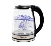 HERVIDOR DE AGUA HERVIDORA ELECTRICA CAPACIDAD VIDRIO CRISTAL TEMPLADO 1500W LED FUNCIONAMIENTO APAGADO AUTOMATICO ACERO INOXIDABLE RESISTENCIA OCULTA DISPONIBLE 2 TAMAÑOS (1,8L)