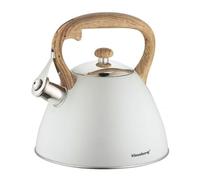 Hervidor de agua Klaus Berg 3L con silbato KB 7264 Hervidor para hervidor de agua gris claro