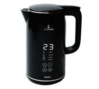 Hervidor de agua ,leche control digital temp acero inox negro -1850w