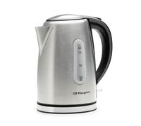 Hervidor de Agua Orbegozo KT 6024 1.7L 2200W Acero Inoxidable Rápida Ebullición
