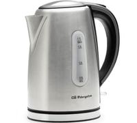 Hervidor de Agua Orbegozo KT 6024 1.7L 2200W Acero Inoxidable Rápida Ebullición