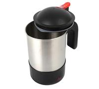 Hervidor de agua para coche, 17 x 15 x 11 cm, caldera eléctrica portátil de viaje, enchufable, taza de calefacción de apagado automático, camping, viajes, salidas familiares, té, café y para hacer