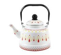 Hervidor de agua para cocina Tetera esmaltada multicolor 1,1-2,5 L(White,1.1L)