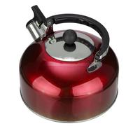 Hervidor de Agua para Estufa Rojo de Acero Inoxidable 3l | Tetera para Vitroceramica, Base Plana Integrada, Resistente y Apta para Hervir Agua en Oficina y Cocina