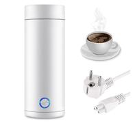 Hervidor de agua portátil, hervidor eléctrico de viaje, mini pequeño, 3 en 1, cocción rápida, apagado automático, acero inoxidable, para café y té, mini hervidor de agua, eléctrico