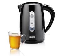 Princess 236017 Hervidora, volumen 1.7 L, Adecuada para personas zurdas y diestras con la base de 360 grados, protección contra la ebullición en seco y válvula de escape de vapor, 2200 W