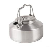Hervidor de agua silbante de 1 litro, tetera para estufa de camping con mango plegable para estufa de gas, viajes, camping, vacaciones, tetera portátil