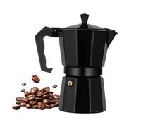| Hervidor de aleación de aluminio - Olla con hornillo a gas y eléctrico de 300 ml | italiana - Máquina para bebidas portátil para hornillos eléctricos, de gas, de alcohol,