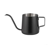 Hervidor de café con cuello de cisne, cafetera de acero inoxidable 304 con boquilla larga y estrecha, vertido preciso disponible en 250 ml/350 ml/400 ml, negro o blanco (S-250 ml)