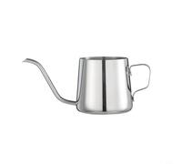 Hervidor de café con cuello de cisne para elaboración de precisión con elegante diseño de acero inoxidable (plata, 250 ml)