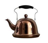 Hervidor de camping con silbato, Estufa de acero inoxidable que silba la caldera 1L al oro rosa 3L o a plata(Rose Gold,1.5L)