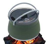 Hervidor de camping portátil - Silicona - Senderismo plegable al aire libre | para camping - Senderismo Ultra Ligero Tapa Té salvaje valiente - Hervidor de agua de café - Material de calidad