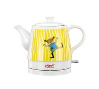 Hervidor de cerámica de 0,8 L 1750 W con apagado automático y diseño Happy Pippi