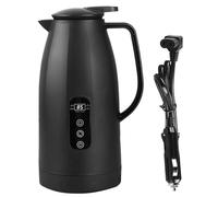 Hervidor de coche 12 V-24 V 1,2 L eléctrico acero inoxidable con toma de encendedor de 24 V, calentador de agua portátil para café, té de viaje camping camión