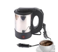 Hervidor De Coche - Calefacción De 6.7 Pulgadas | Hervidor De Acero Inoxidable - Caldera De Agua Eléctrica De Viaje Con Apagado Automático Calentador Rápido Sello Impermeable Para Té Café Fideos Huevo