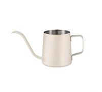 Hervidor de cuello de cisne con cuerpo de acero inoxidable y mango de agarre cómodo, perfecto para los entusiastas del café que buscan un control preciso del agua (graduado de 350 ml)