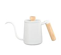 Hervidor de cuello de cisne de acero inoxidable 304 de alta calidad de 350 ml con tapa para verter con precisión sobre café en casa, oficina, verter sobre hervidor de café