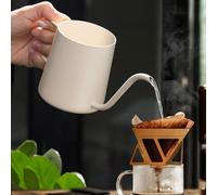 Hervidor de cuello de cisne de acero inoxidable con boquilla de goteo manual para verter con precisión sobre la preparación del café y una distribución óptima del calor, capacidad de 350600 ml (350 ml