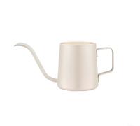 Hervidor de goteo manual de acero inoxidable con boquilla de cuello de cisne para un control preciso del agua, cómodo mango antiquemaduras, adecuado para café y té (350 ml)