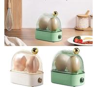 Hervidor de huevos, capacidad para 2 huevos, máquina para hacer huevos duros con temporizador, vaporera eléctrica para huevos duros, cocina desmontable para huevos para apartamento, camping, hogar