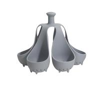 Hervidor de huevos de silicona para almacenar huevos a altas temperaturas; cocina de 4 a 6 huevos al mismo tiempo; perfecto para huevos duros o hervidos (B, 12,5 x 16 cm)