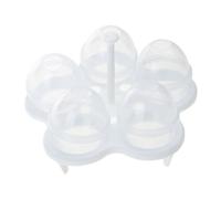 Hervidor de huevos duros, 5 cocidores de huevos, sin cáscaras, utensilios de cocina, bandeja y formas, práctico hervidor de huevos para huevos duros, hervidores de huevos cocidos