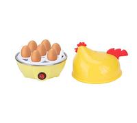 Hervidor de Huevos Eléctrico, Hervidor de Huevos Rápido con Apagado Automático para Huevos Duros, Huevos Escalfados, Huevos Revueltos, Tortillas(Amarillo)