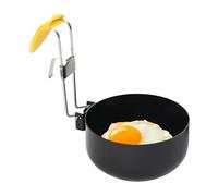 Hervidor de huevos individual | Acero inoxidable antiadherente - Escalfador de huevos para el borde de la olla | para cocina, desayuno, chocolate, mantequilla, principiantes, hogar, autocaravana