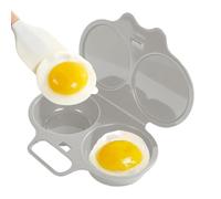 Hervidor de huevos para microondas, 2 huevos, antiadherente, apto para | 2 huevos, 16 x 11,5 cm, PP, antiadherente, apto para lavavajillas, rápido, para estudiantes, oficina, camping, regalo.
