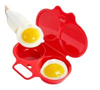 Hervidor de huevos para microondas, 2 huevos, antiadherente, apto para | 2 huevos, 16 x 11,5 cm, PP, antiadherente, apto para lavavajillas, rápido, para estudiantes, oficina, camping, regalo.