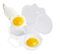 Hervidor de huevos para microondas, 2 huevos, antiadherente, apto para | 2 huevos, 16 x 11,5 cm, PP, antiadherente, apto para lavavajillas, rápido, para estudiantes, oficina, camping, regalo.