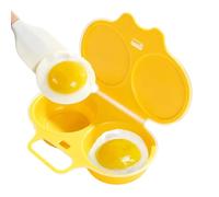 Hervidor de huevos para microondas, 2 huevos, antiadherente, apto para | 2 huevos, 16 x 11,5 cm, PP, antiadherente, apto para lavavajillas, rápido, para estudiantes, oficina, camping, regalo.