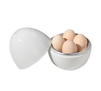 Hervidor de huevos para microondas, escalfadores de huevos hervidos con tapa para microondas, olla de huevos de 1/4 para huevos duros y, utensilio de cocina rápido y fácil