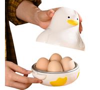 Hervidor de huevos para microondas | Máquina de 4 capacidades - Huevo perfectamente cocido, accesorios de cocina para microondas en forma de pato para cocina y comedor revoluciona tus mañanas con