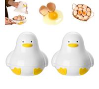 Hervidor de huevos para microondas, olla de huevos en forma de pato, hervidor de 4 huevos, vaporizador de huevos para microondas, lindo caldera de huevos de microondas con tapa para huevos duros y