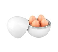 Hervidor de huevos para microondas para 4 escalfadores, hervidos, microondas 8 minutos para cocer huevos duros y suaves, vaporizador, electrodomésticos de cocción rápida de huevos, apto para