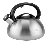 Hervidor de inducción, tetera silbante, todo tipo de fuegos, 3 L, tetera de acero inoxidable, mango frío al tacto, para té café, vitrocerámica, gas, cocina eléctrica, plata