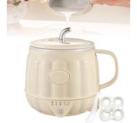 Hervidor de leche eléctrico multifunción, hervidor de agua portátil de 600 ml, taza de viaje for calentar leche, hervir agua y guisar alimentos, ebullición rápida, 8 horas de calentamiento, ajuste de