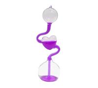 Hervidor de mano de cristal - 18 cm de gran tamaño, juguete científico, tubo de reacción de calor líquido altamente transparente, adorno de borosilicato duradero | Herramienta de experimentación