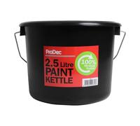 Hervidor de Pintura de plástico 100% Reciclado ProDec de 2,5 litros para decantar Pintura, Barniz, tratamientos para Madera de Botes Grandes y Mezclar Pasta de Papel Pintado