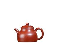 Hervidor de té de 130 ml, tetera de arcilla morada antigua, hecha a mano, hervidor de mineral crudo con filtro, juego de té chino Zisha, suministros de infusor de té de cerámica